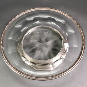 Plato para Masas Cristal y Plata Minerva con Sellos - imagen 5