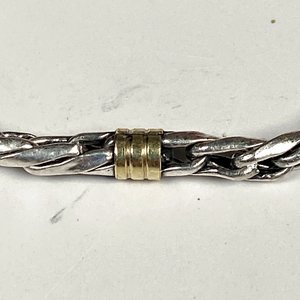 Pulsera de Plata y Oro con Estuche - 19 cm - imagen 4