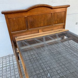 Cama de Roble Desarmable con Parrilla Elástica - imagen 4