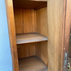 Ropero Antiguo de Roble con 3 Puertas, Espejo Biselado y 4 Cajones - imagen 15