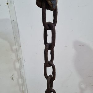 Lote de Varios Tramos de Cadena de Hierro Rústico - imagen 3