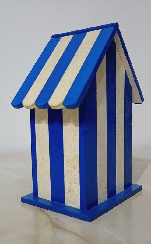 Casilla/cambiador de playa VINTAGE para casa de muñecas - imagen 3
