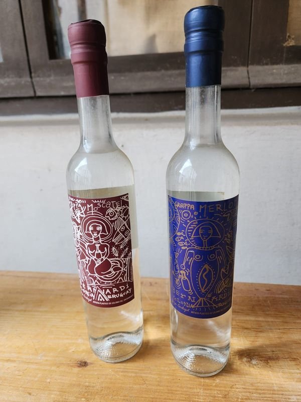 Grappa Bernardi Moscatel y Merlot