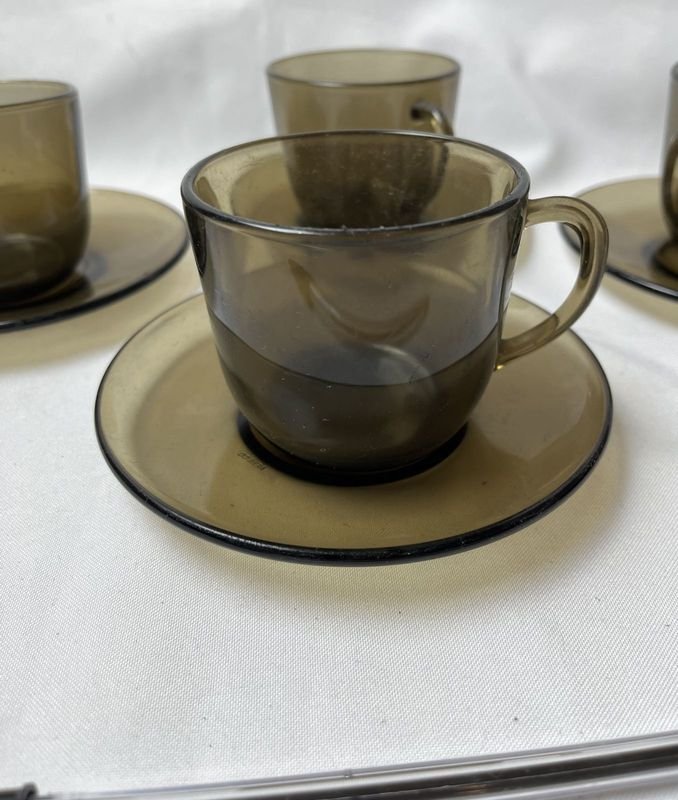 Juego de tazas de café y platos - imagen 6