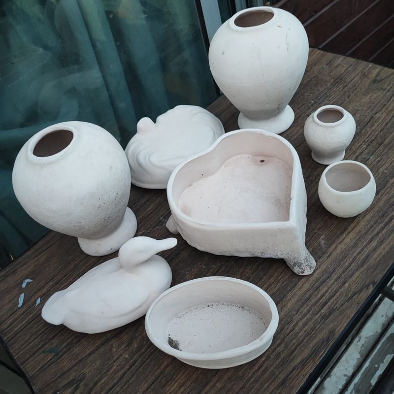 Colección de adornos blancos hechos a mano - imagen 2