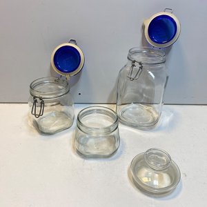 Lote de 5 Frascos de Vidrio Surtidos con Tapa - imagen 4