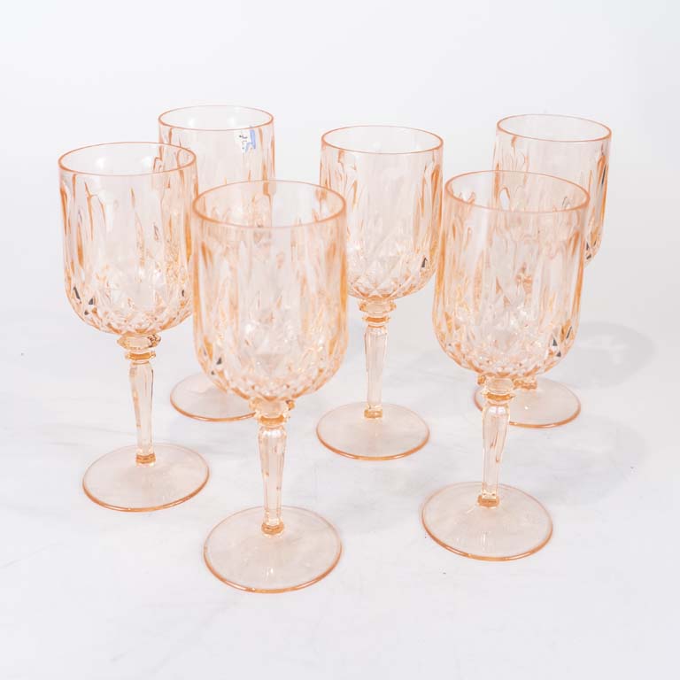 Lote anterior: 6 Copas rosadas acrílicas  - Medidas: 21cm 