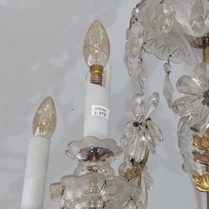 Araña de Bronce y Cristal con Diseño Floral y 6 Luces - imagen 6
