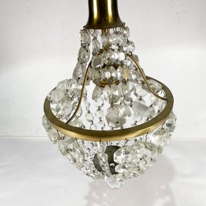 Aplique de Techo Vintage en Bronce y Cristal con Caireles - imagen 3