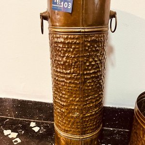 Paragüero y Tacho de Bronce Martillado - imagen 2