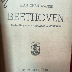 Libro "Beethoven" por Jean Chantavoine, Editorial TOR (1942) - imagen 3