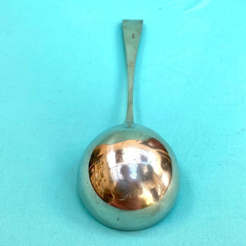 Antiguo cucharon de alpaca para poco uso - imagen 4