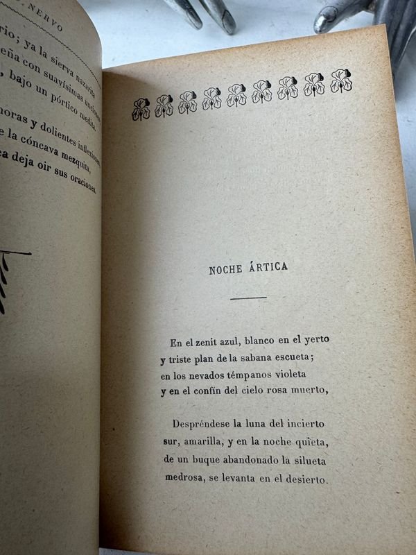 Libro de Poemas Por Amado Nervo - Edición de La Vda De Ch. Bouret, Paris y México 1919 - imagen 5