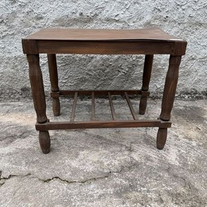 Mesa Auxiliar de Madera Rústica - imagen 2