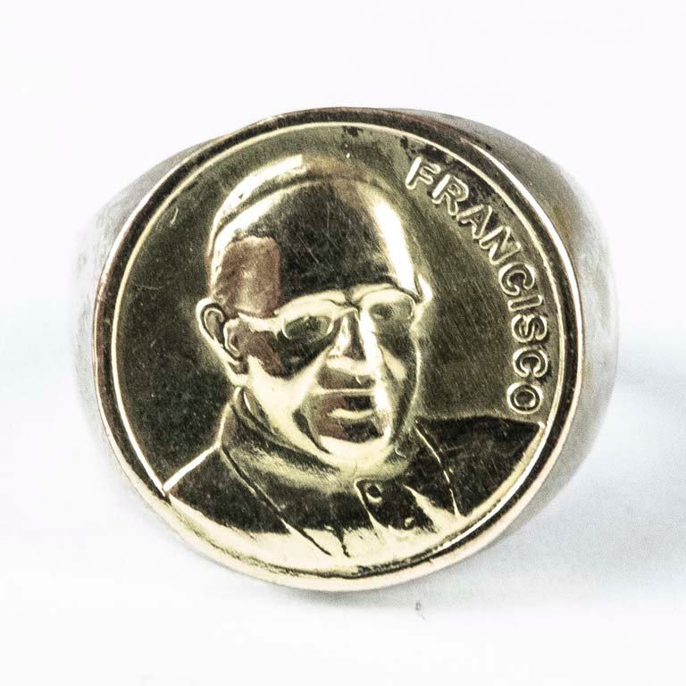 Lote anterior: Anillo de plata y oro - Peso: 5gr - Medidas: 19mm