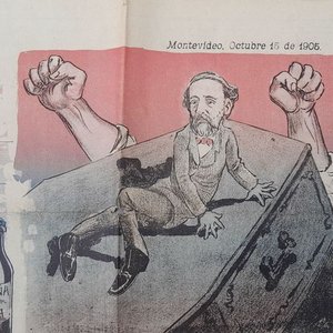 Periódico "La Mosca" de Octubre 1905 - Prensa Satírica Uruguaya - imagen 2