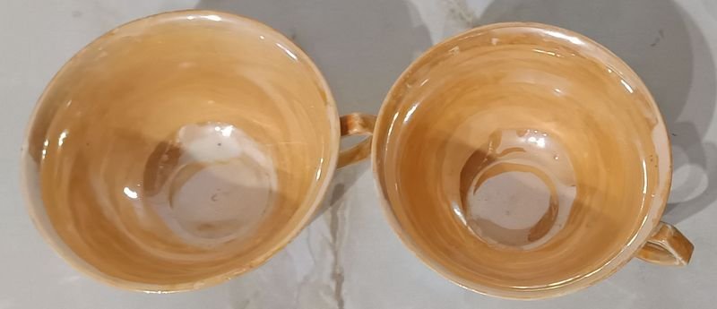Tazas de Porcelana JAPONESA para té. Pintadas a mano (con figuras de aves distintas) - imagen 4