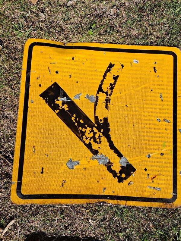 Cartel de señalización de Integración a Ruta Principal.