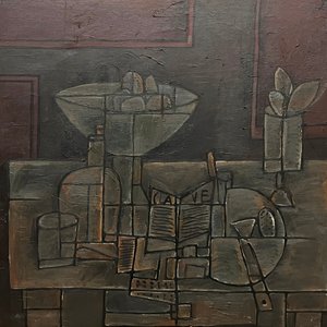Lote anterior: Óleo "Naturaleza Muerta Constructiva" de Juan Strom - 77 x 98 cm