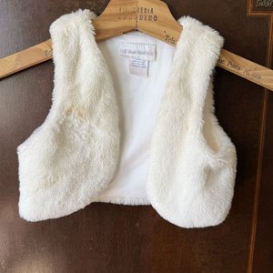 Chaleco Peludo Blanco para Niña Sweet Heart - imagen 1