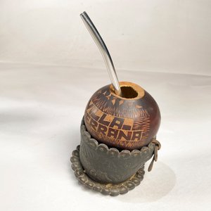 Set de 3 Mates y Portalápices de Cuero Repujado - imagen 4