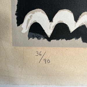 Serigrafía "Pez" de Pailos Firmada y Numerada 36/90 - imagen 2
