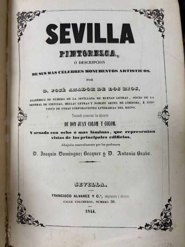 Libro de Sevilla Pintoresca, descripción de monumentos artísticos - imagen 2