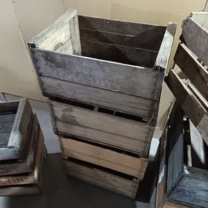 Lote de 12 Cajones de Madera Rústicos para Almacenamiento o Decoración - imagen 6