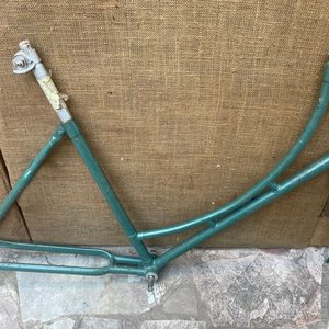 Cuadro de Bicicleta de Dama Vintage Color Verde - imagen 2