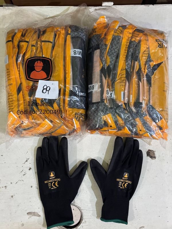 24 Pares de Guantes de Trabajo Talle 8