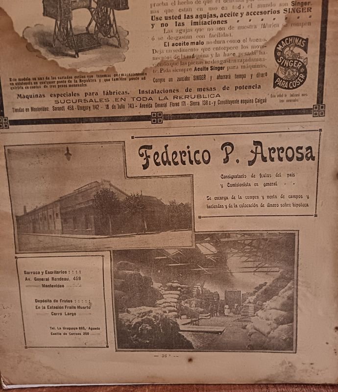 Afiche Original Máquina de Coser SINGER (1913) - imagen 5