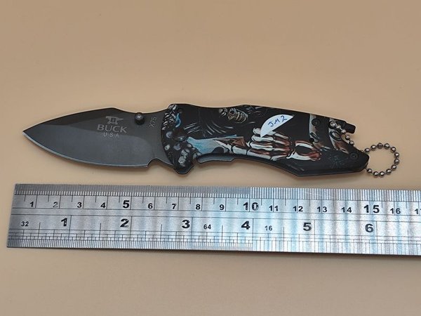 Navaja Buck de alta calidad con diseño de esqueleto - imagen 8