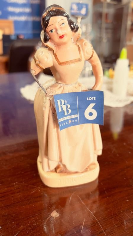 FIGURAS  VINTAGE EN YESO BLANCANIEVES Y LOS 7 ENANITOS - imagen 4