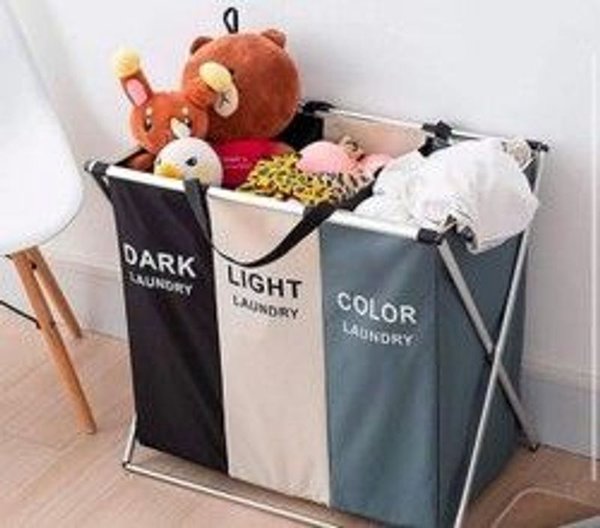 Cesto para ropa de primera calidad con compartimentos y etiquetas - imagen 3