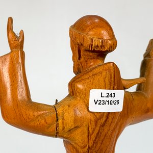 Talla de Madera de San Francisco de Asís, 24 cm - imagen 4