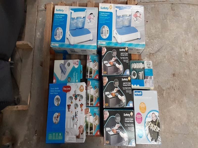 Lote de Artículos para Bebé: Organizadores, Seguridad, Sonajero y Más