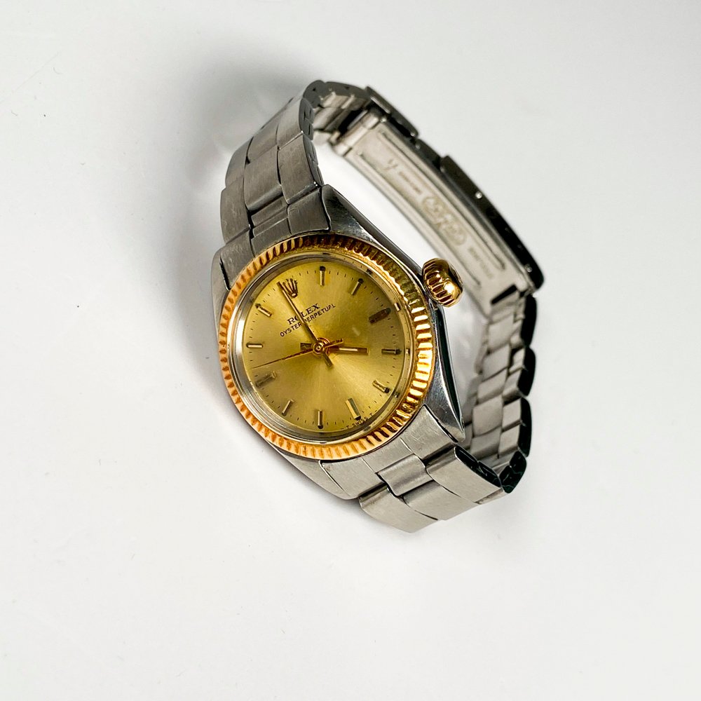Reloj pulsera Rolex de dama, caja acero y oro con malla idem funciona - imagen 2