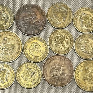 Lote de Monedas de Sudáfrica en Bronce y Cobre - imagen 2