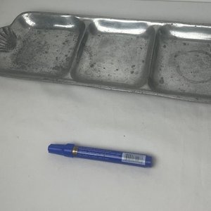 Copetinero de Peltre con 3 Compartimentos y Asas Decorativas - imagen 4