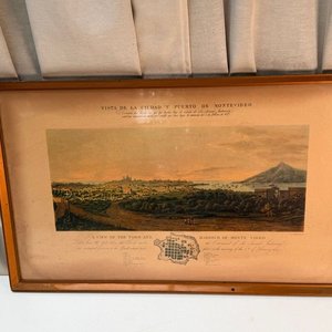 3 Láminas Coloniales Antiguas de Uruguay Enmarcadas - imagen 6