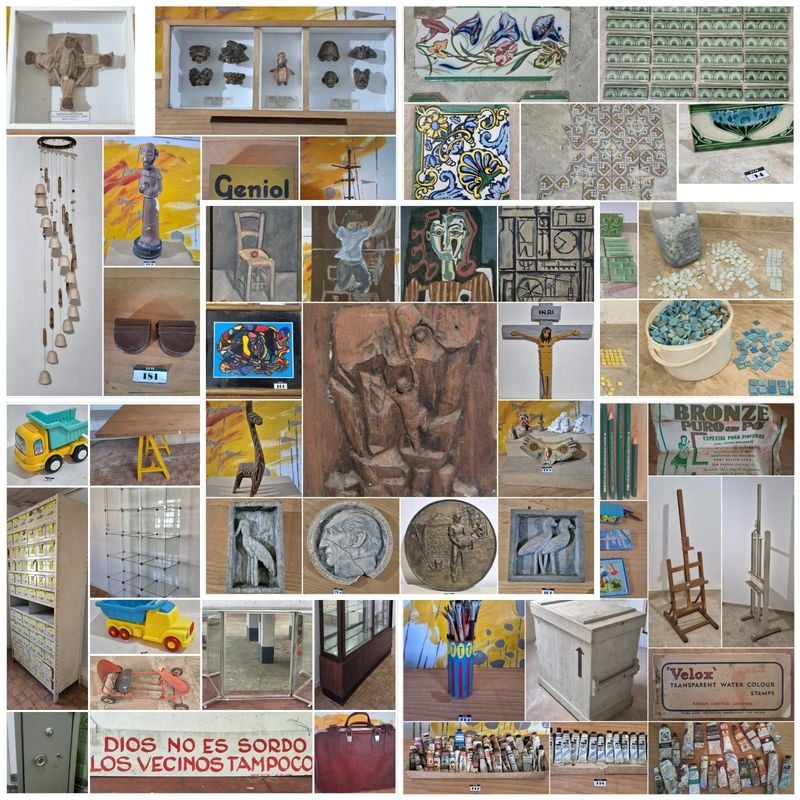 Gran Subasta en la Ciudad Rivera con Orden de Vender!!!.. Antiguedades-Jueguetes-Azulejos Mosaicos-Articulos Que Pertenecieron al Atelier del Maestro Osmar Santos y Otros Lotes Más....