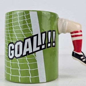 Reloj de Mesa Diseño Motor V2 y Taza de Cerámica "Goal" Motivo Fútbol - imagen 5