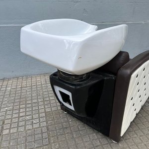 Sillón Lavatorio para Peluquería con Pileta de Loza Blanca - imagen 7
