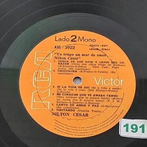 Disco de Vinilo "Yo Tengo un Mar de Amor" de Nilton César - imagen 4