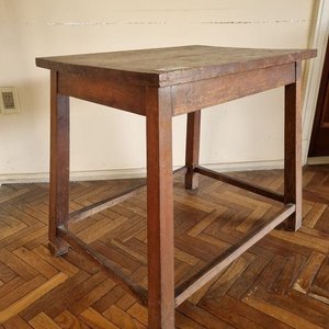 Antigua Mesa de Arrimo Rústica en Madera Maciza - imagen 3