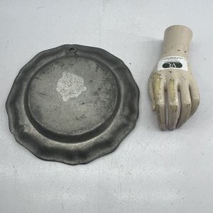 Plato Decorativo Metálico Antigua Fábrica de Armas Belga - imagen 3