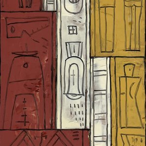 Lote siguiente: Obra "Constructivo en tres tonos" de Héctor Goitiño - Óleo sobre Fibra