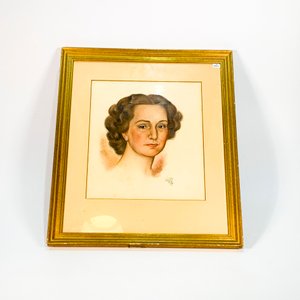 Lote siguiente: Cuadro Pastel Retrato de Dama Firmado Agustín Pardo
