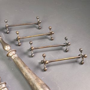 Lote de 8 Piezas Christofle: Posacubiertos, Cucharas y Tenedor de Asta de Búfalo - imagen 3