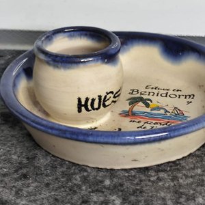 Aceitunero de Cerámica Pintada "Estuve en Benidorm" - imagen 2